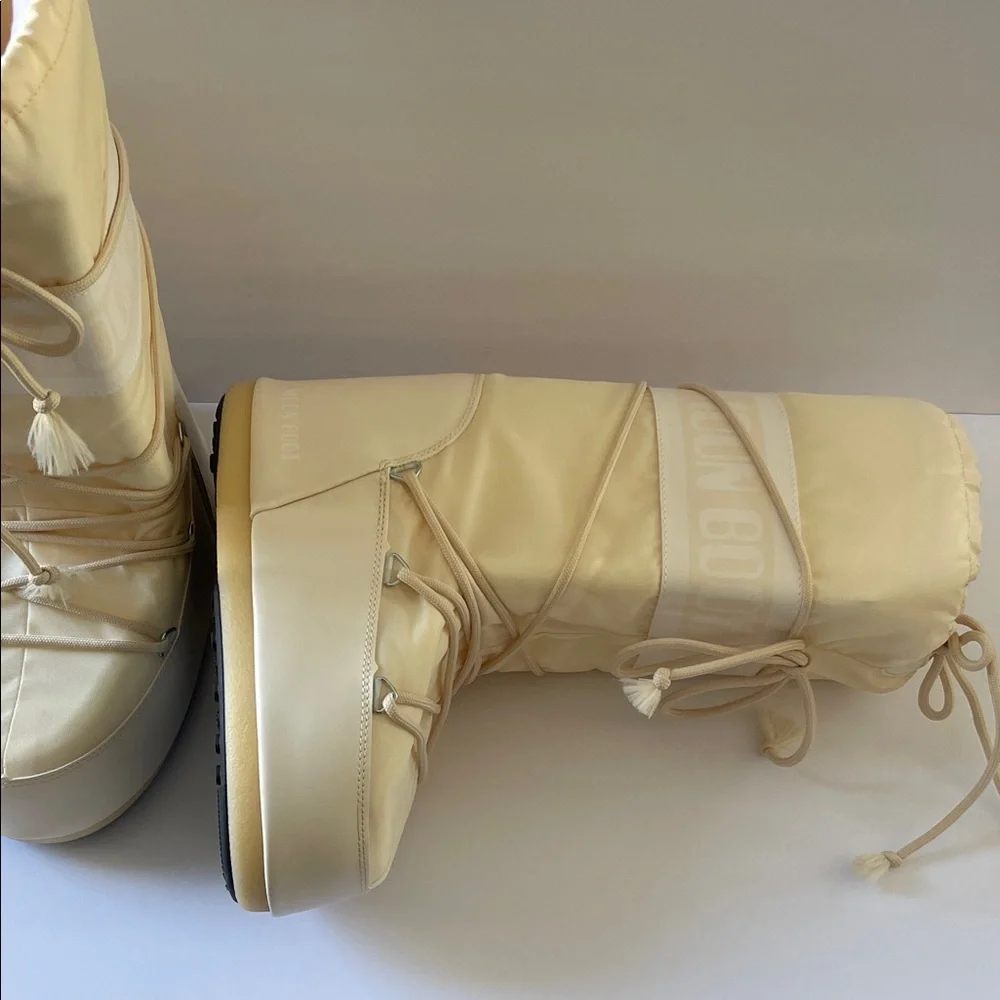 Moon Boot Nylon Boot In Cream - Picture 5 of 16